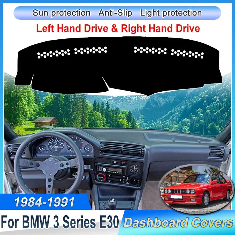 

For BMW 3 Series E30 Accessories 1984~1991 1990 1989 1988 1987 Car Dash Mat Rug Sun Shade Dustproof Dashboard Cover Anti-UV Pad