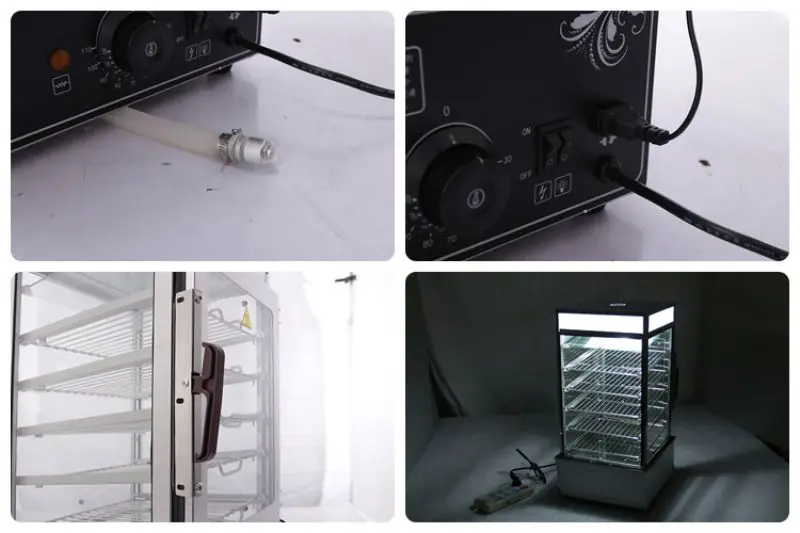 Machine Heating Steamed Stuffed Bun Dumpling Steamer Electric Glass Commercial 5 Layers Display Cabinet Square Steaming Room