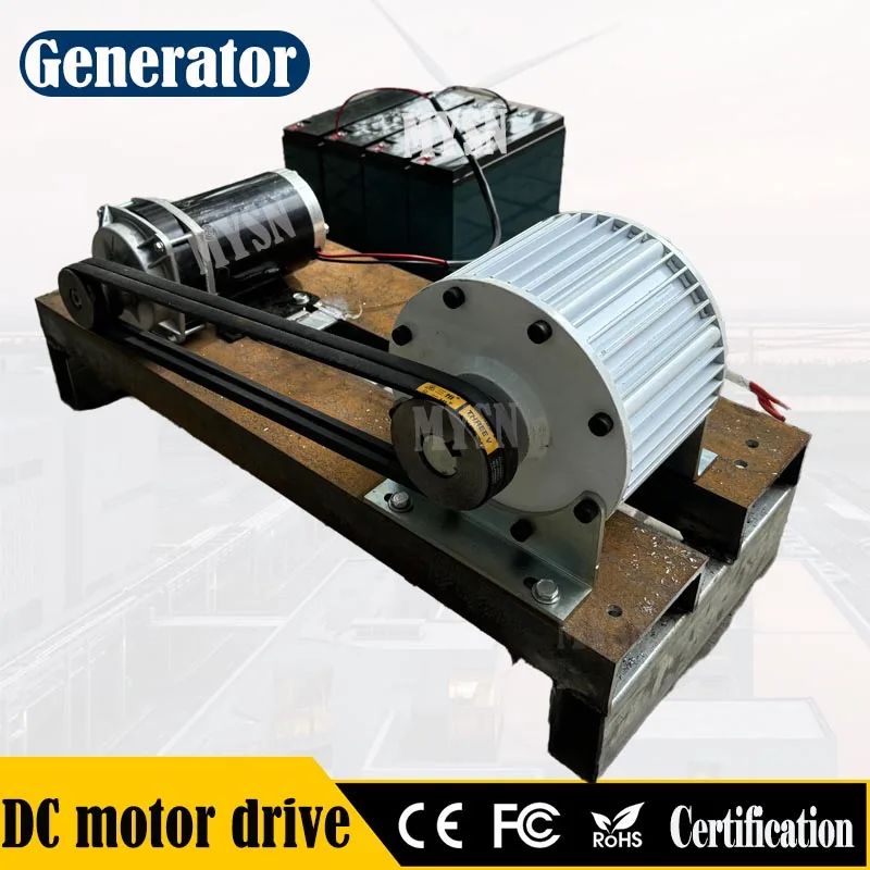 Low RPM 10000W 5000W 500RPM 110V 220V 380V Gearless Permanent Magnet Generator AC Alternators Use For Wind/Water Turbine