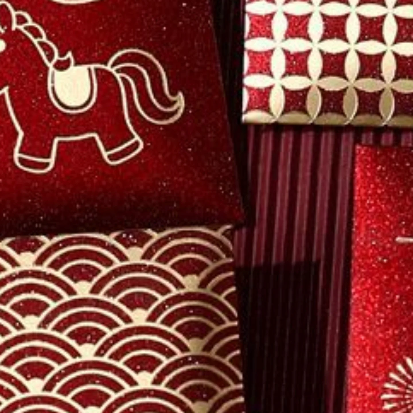 

6Pcs/Pack 2026 Simple Horse Year Red Envelope Spring Festival Red Packet Bag Traditional Lucky Money Pockets New Year Gifts