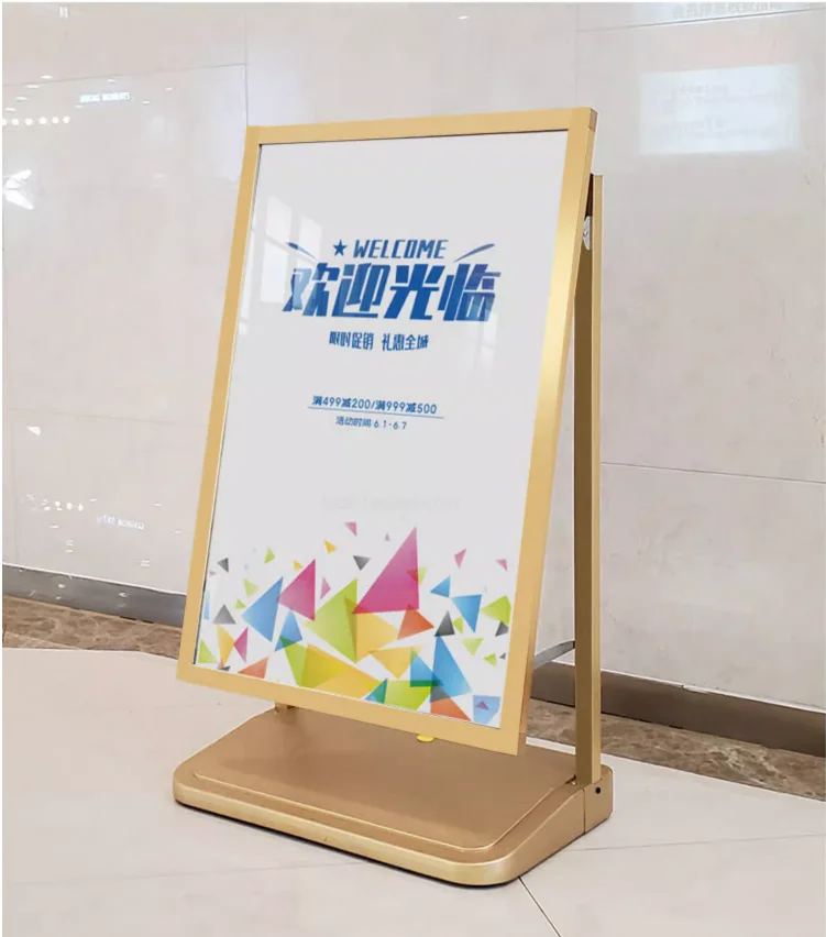 Hot Sale Water Based Pavement Sign Poster Holder Front Yard Sign Windproof 60x90cm