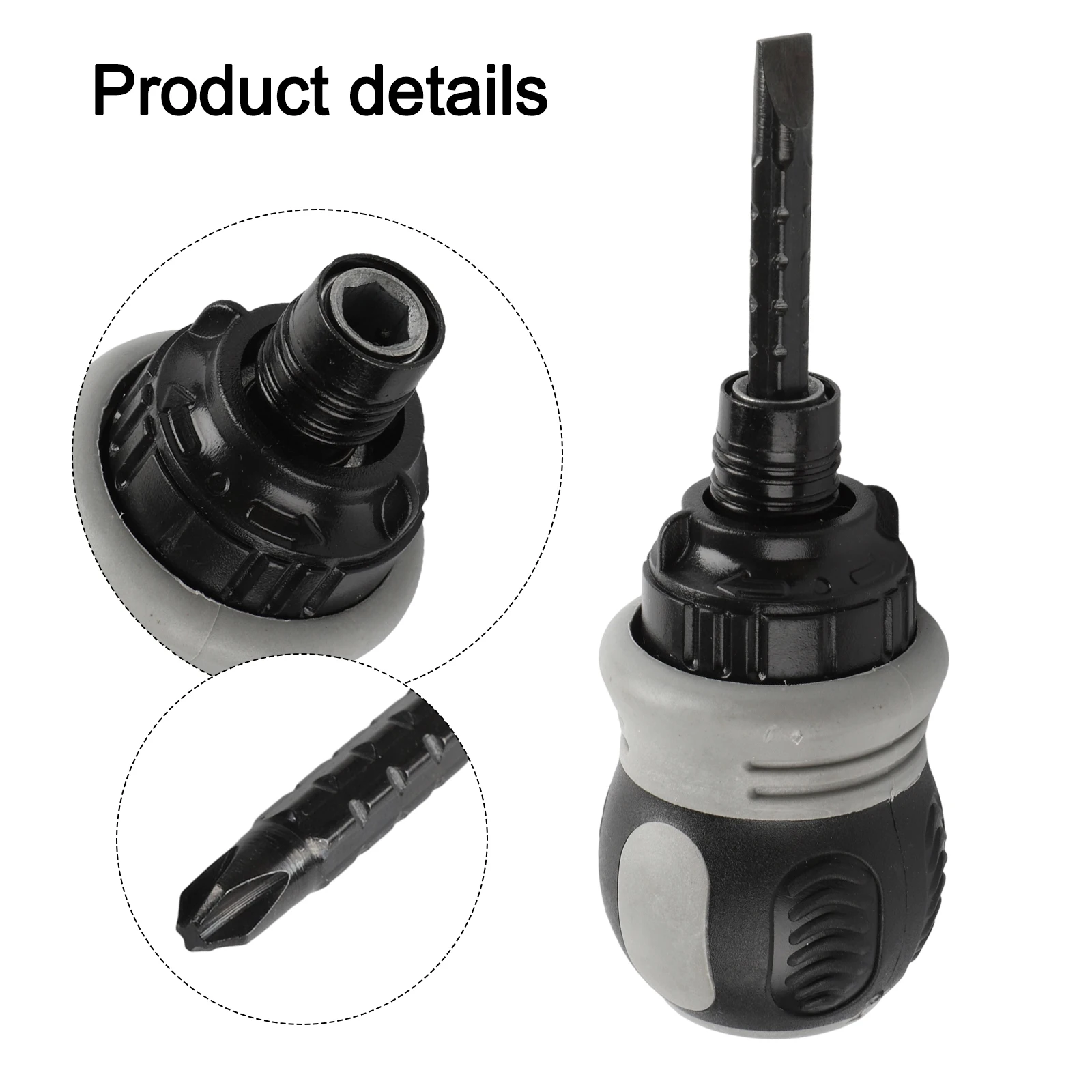 Slotted for cross Bit Ratchet Screwdriver Repair Works Ratchet Mechanism Wear Resistant for Good Toughness For Home Repair