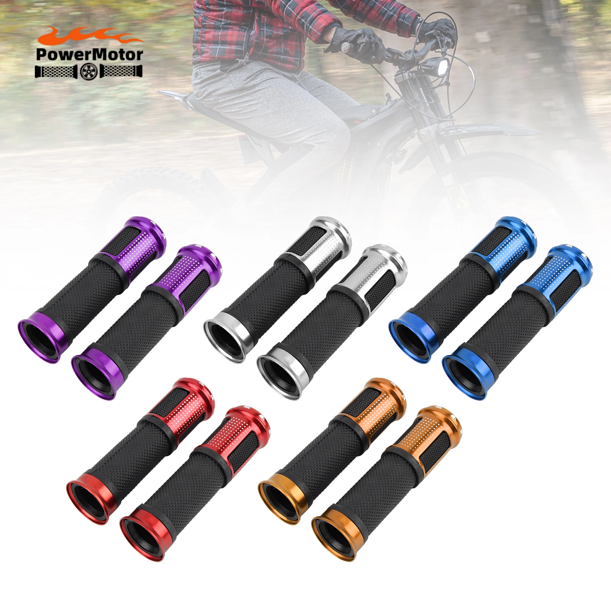 23mm 25mm Motorrad Lenker Stecker Aluminium Anti-Slip Griff Bar Handgriffe CNC Enden Für Roller Cafe Racer Dirt Bike Teile