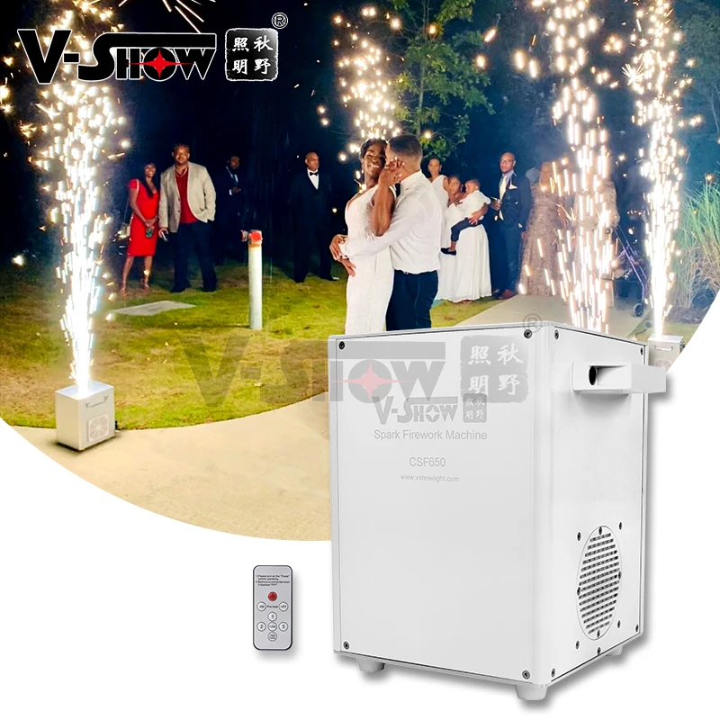 VShow CSF650 Stage Effect Machine 650W Cold Spark Machine DMX Stage Firework Machine For Wedding Event