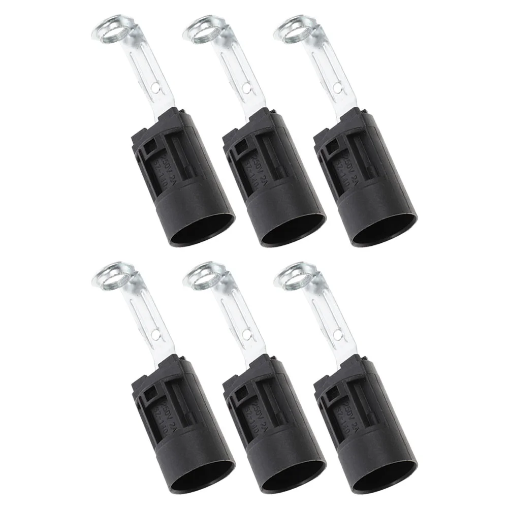 6 Pcs Lamp Holder Repair Socket Light Outlet Lantern Parts For Making Lamps Bulb Base Sockets Lighting Fixture