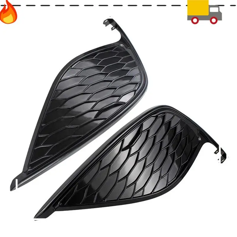 

1 Pair Car Front Bumper Fog Light Frame Fog Light Grille Fog Lamp Cover(LH+RH)8148206200 8148106200 Black ABS For TOYOTA CAMRY