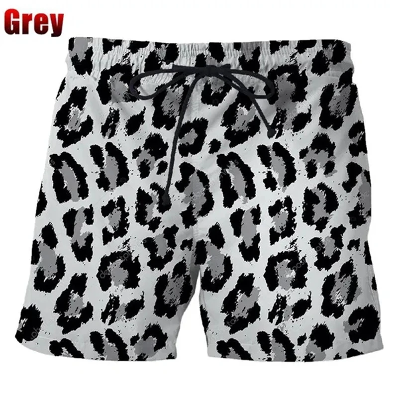 Cool Fashion Duck 3D Printed Pattern Shorts Men\'s Outdoor Leisure Sports High Quality Quick-drying Leopard Print Men Gym Shorts