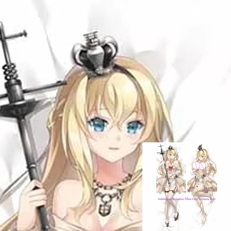 

Dakimakura Anime Pillow Cover Warspite Print 2Way Cushion Bedding Festival Gifts Gifts