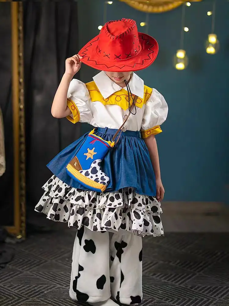 Disfraz de personaje de Disney Toy Story, disfraz de Jessie, periférico, accesorios para Cosplay, actuación, regalo para niña