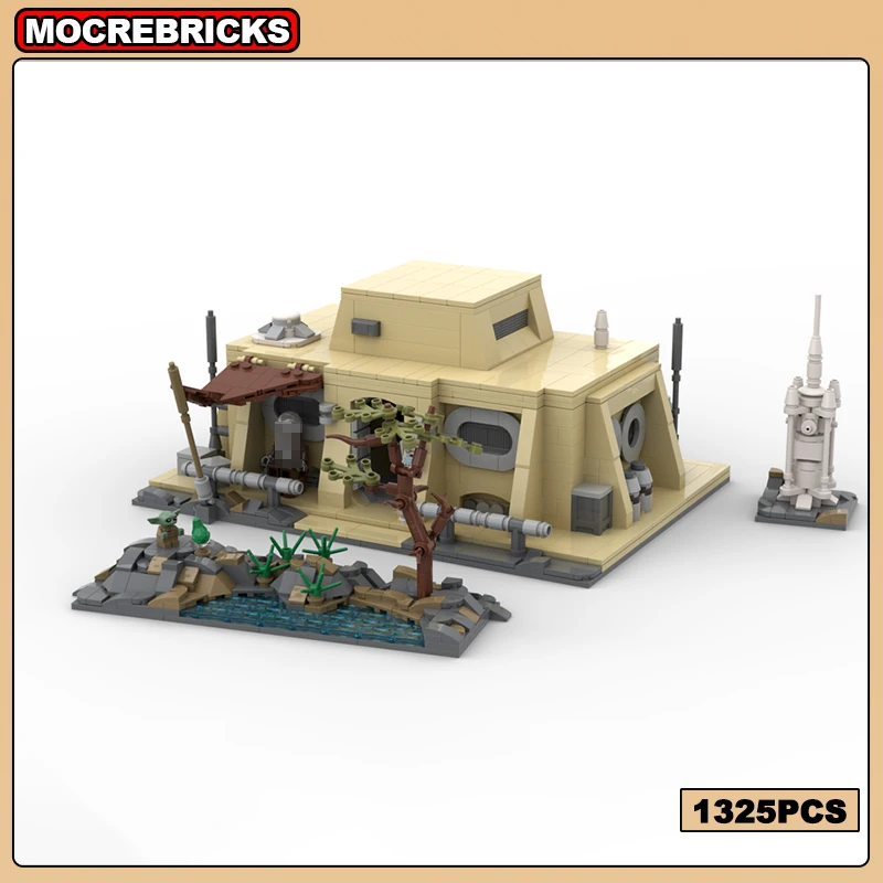 

Famous Movies Space War Series House Architecture MOC-146420 Building Block Cabin Assembly Model Collector Set Bricks Toy Gifts