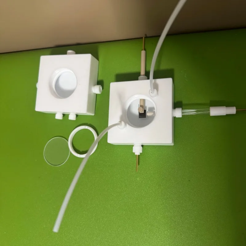 10ml in-situ Raman electrolysis cell, PTFE electrolysis cell. Equipped with a 37mm quartz light window.