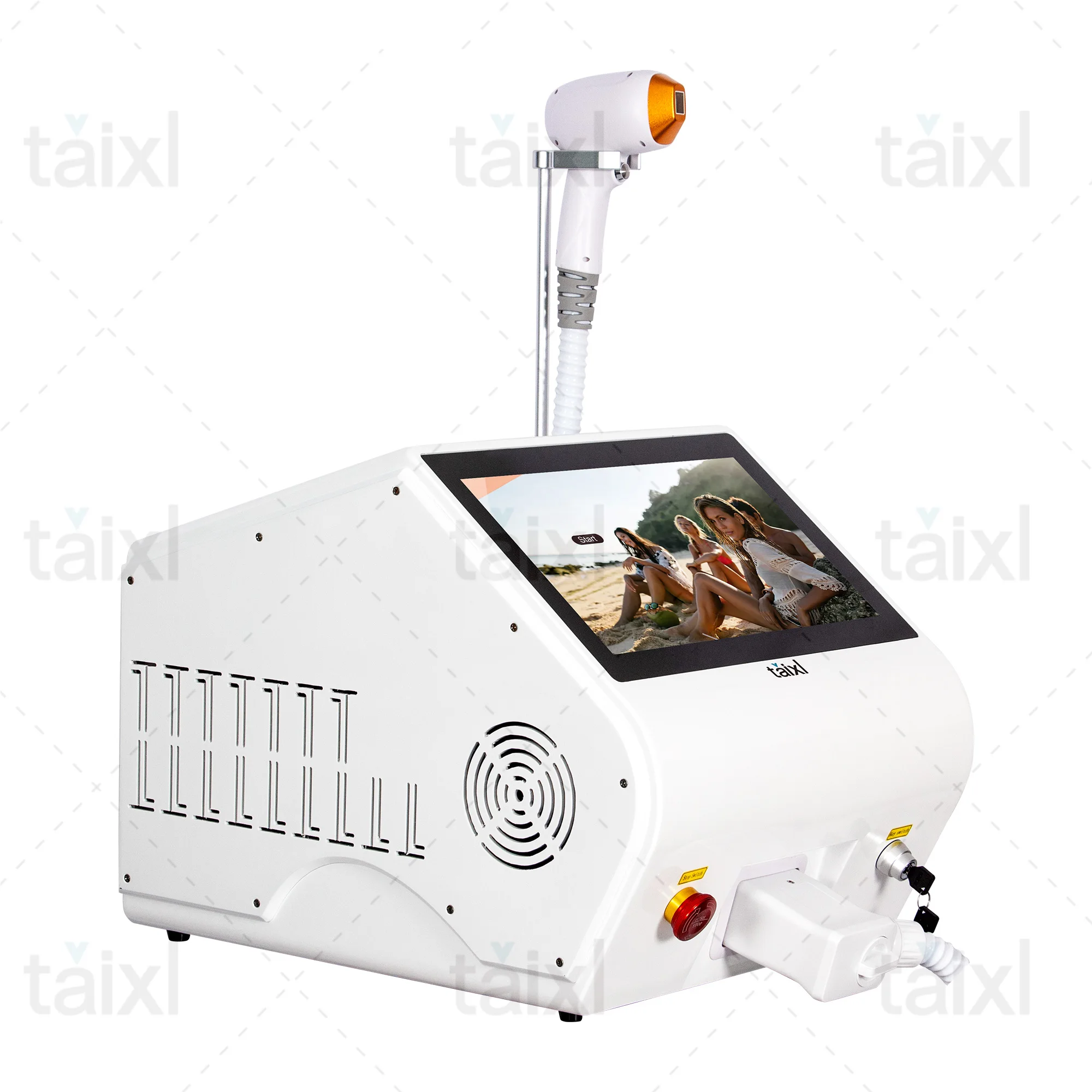 Profession 808nm Diode Machine d'épilation 3500W glace platine indolore épilateur Permanent rajeunissement de la peau pour Salon