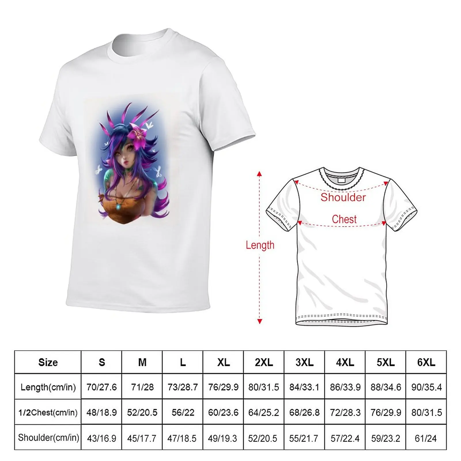 New Neeko portrait T-Shirt Blouse cute tops funny t shirts for men