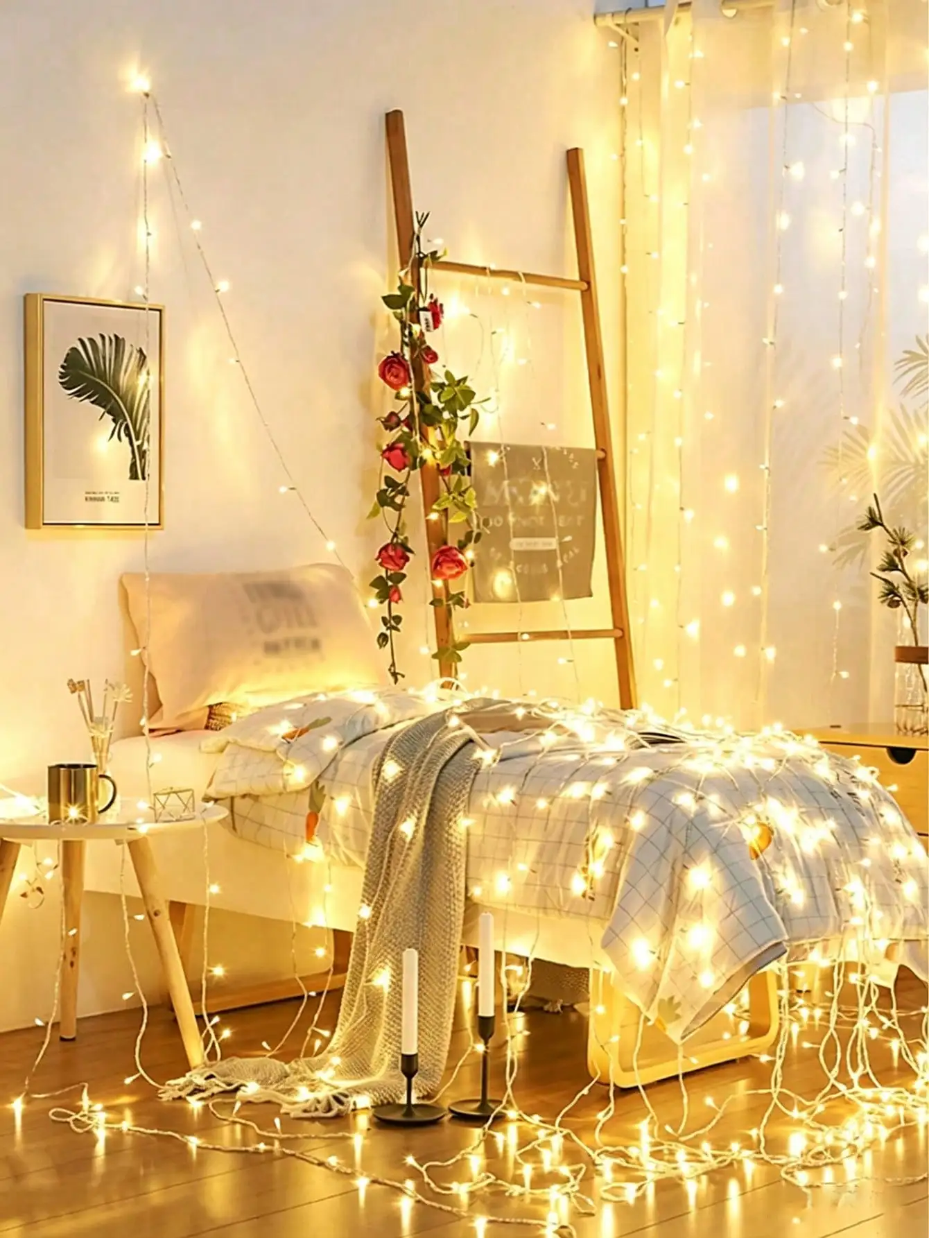 10/20/40/80 Warm Color LED String Lights, Steady & Flashing Firefly Lights, Romantic Decor Lights For Valentine's Day, Battery Powered (Batteries Not Included), Suitable For Indoor/Outdoor, Music Festivals, Weddings, Yards, Living Rooms, Bedrooms