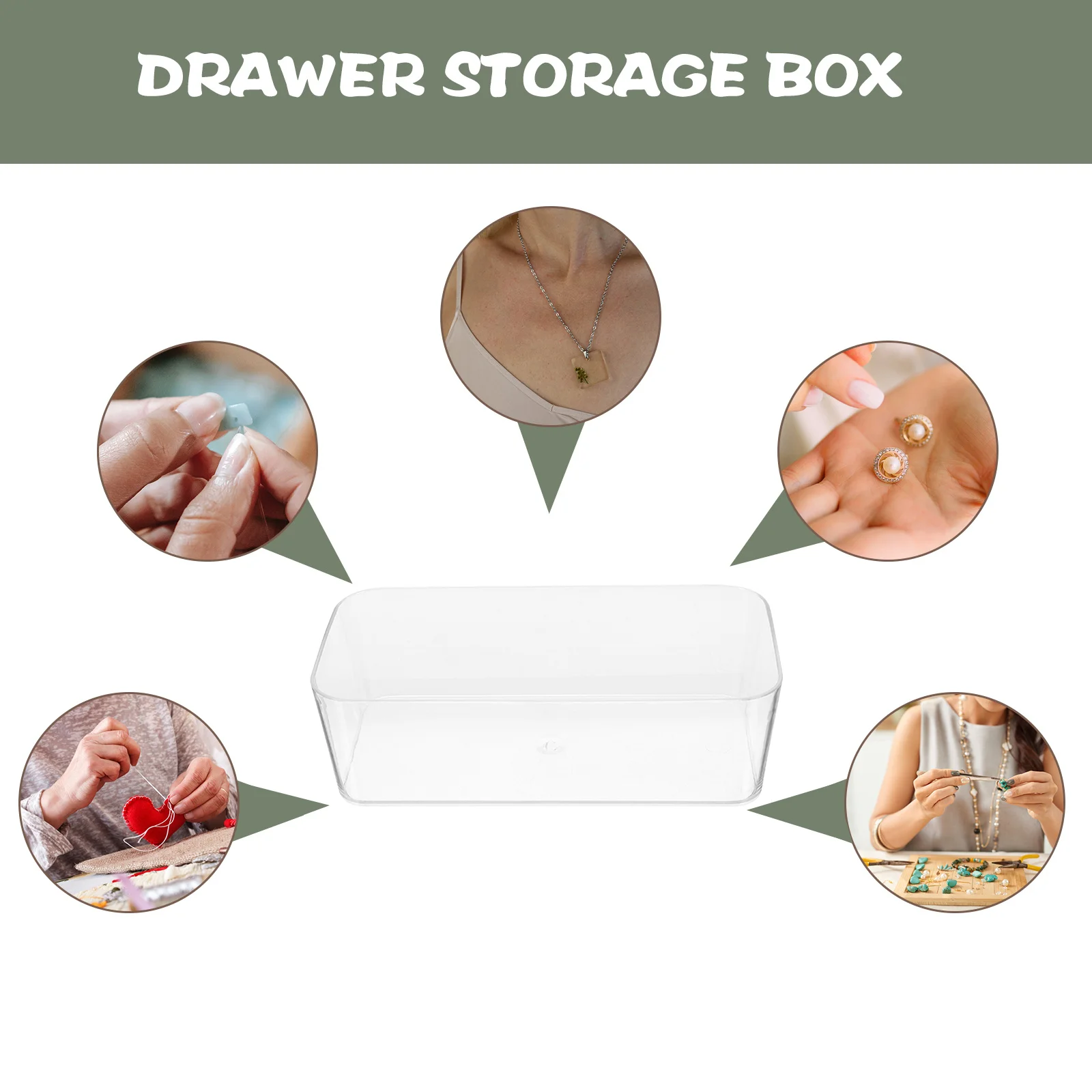 

3pcs Acrylic Boxes Clear Drawer Organizers Makeup Drawer Organizers For Makeup Vanity Bathroom Kitchen Desk Divider Trays