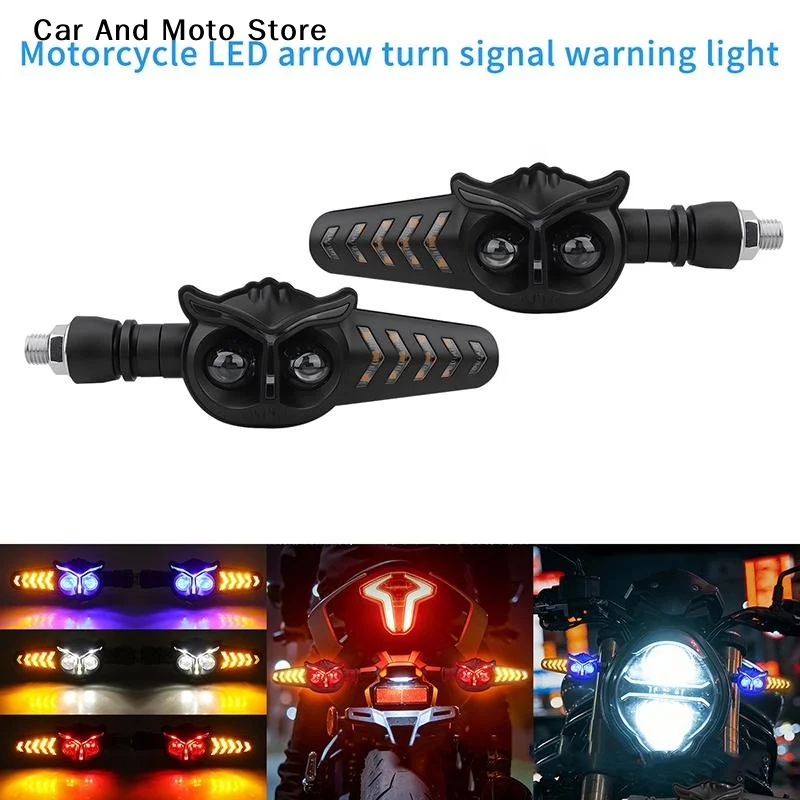 【CMO】2Pcs 12V 24V Safe Flashing Indicator Lamp Motorcycle LED Turn Signal Light Tail Brake Lights Decorative Lamp DRL