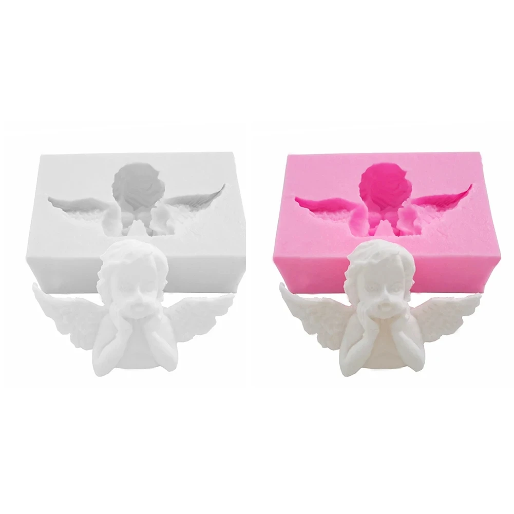 3D Angel Baby Silicone Molds Fondant Cake Decorating Tools Chocolate Gumpaste Mold Sugarcraft Baking Tool