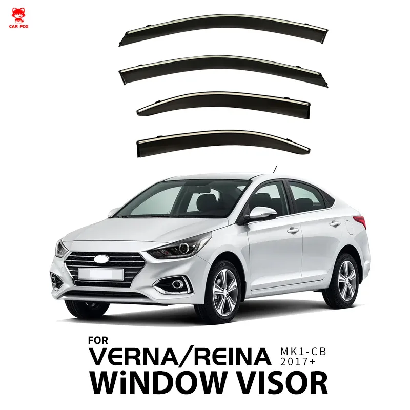 

For Hyundai VERNA Reina 2010-2017 Car Window Visor Awning Shelters Windshield Side Window Rain Sun Shade Accessories Car Styling