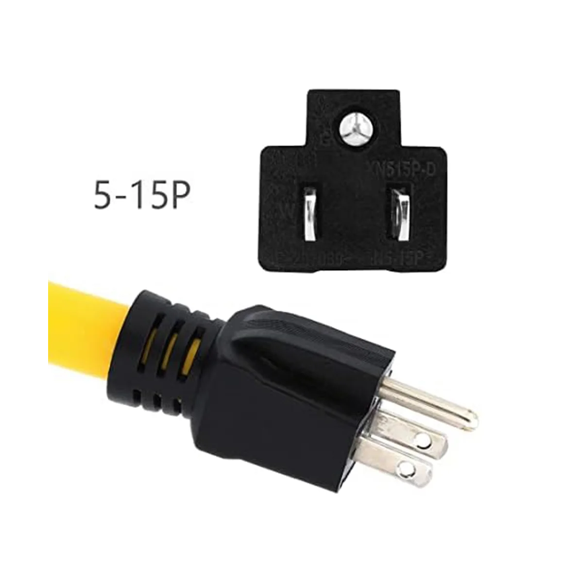 Cable adaptador de corriente Nema 5-15P macho a L5-30R hembra, generador de 30 amperios a 15 amperios, enchufe estadounidense