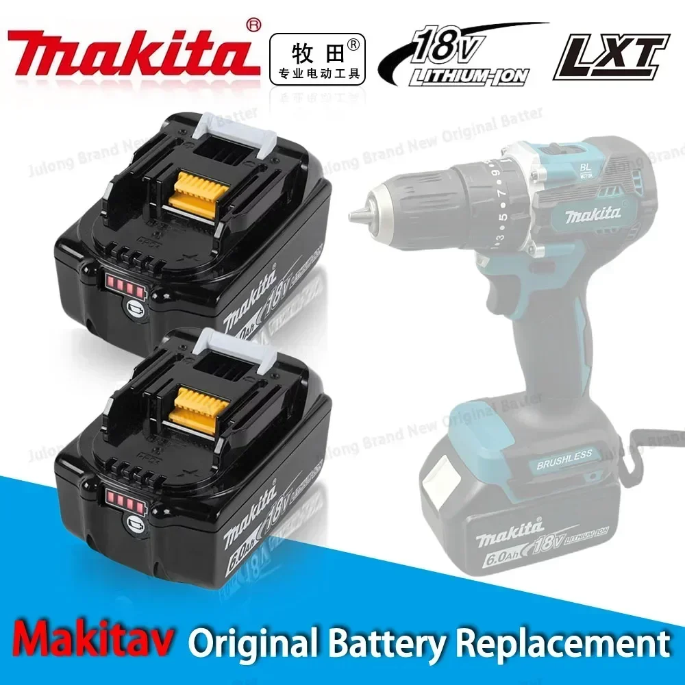 

100%Genuine Makita 6Ah/5Ah/3Ah for Makita 18V Battery BL1830B BL1850B BL1850 BL1840 BL1860 BL1815 Replacement Lithium Battery