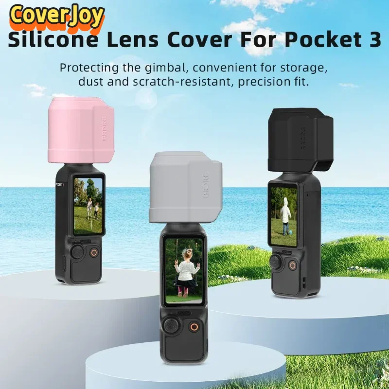 CoverJoy Lens Cap for DJI Pocket 3 Anti Scratch HD Clear Silicone Protective Cover Camera Accessories