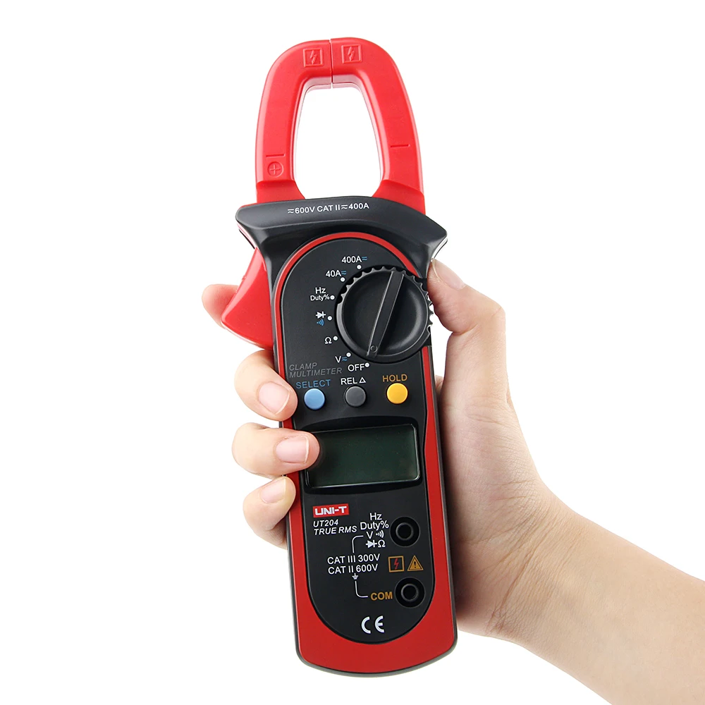 UNI-T Clamp meter Portable high precision multimeter Digital handheld clamp multimeter tester Meter AC DC UT204 /UT204+