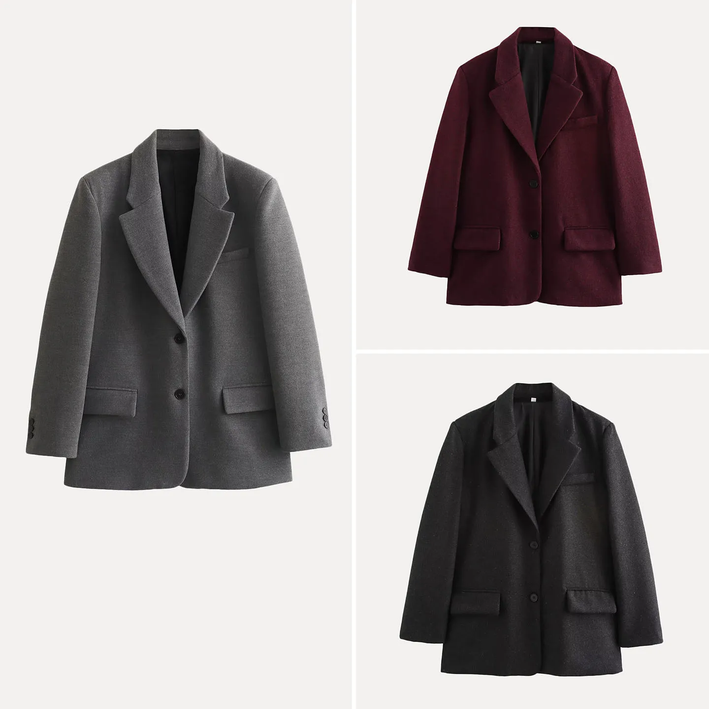 

Faionable oulder Pad Straight Leg Suit Jaet Women's Autumn 2025 Z Long Sve Casual Wear Daily Scene