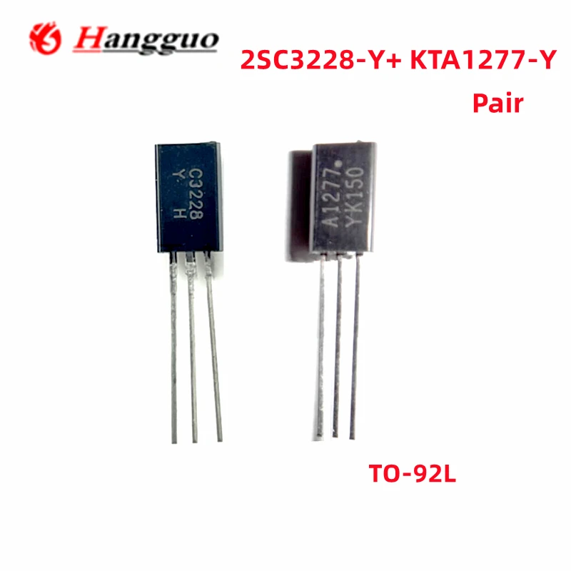 20PCS=10 Pair Original 2SC3228-Y KTA1277-Y 2SC3228-Y A1277 C3228 TO-92L Low power triode