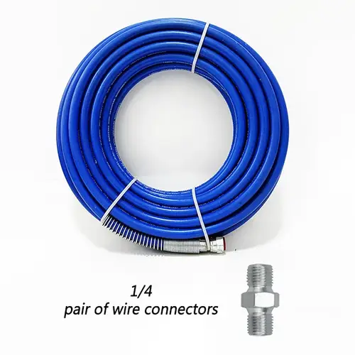 Blue Double Layer Braided Spray Pipe 5800PSI 1/4 inch 0.5M-13M Super Strong Airless Spray Nozzle Spare Parts Connection Pipe - Image 7