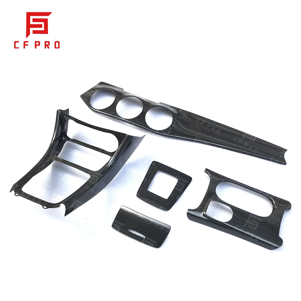 

Dry Carbon Fiber Car Interior Parts Trim Dashboard Sticking For Mercedes Benz CLA45 W117 Interior Accessories
