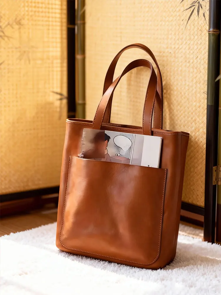 

Коричневая кожаная женская сумка-тоут большой вместимости, роскошная матовая сумка премиум-класса, на одно плечо, в английском стиле