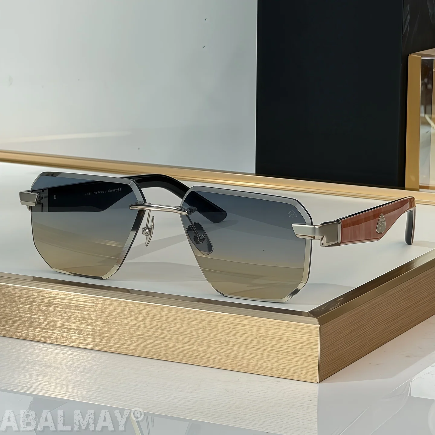 

MAY THE VISIONIST SUN Top Quality Mens Sunglasses for Women Classic Punk Luxury Acetate UV400 Designer Sunglasses with box