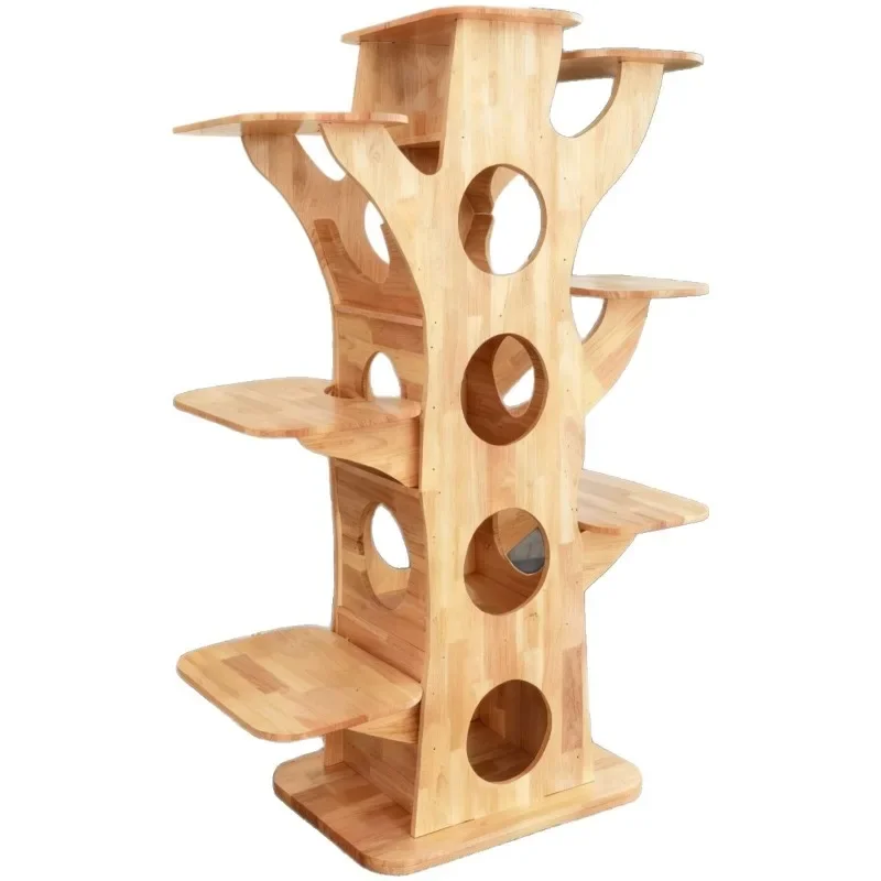 

Pet solid wood ultra-luxury high-end large climbing frame villa tree house