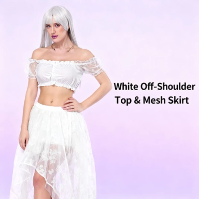 تنورة توتو منفوشة غير منتظمة للنساء بخصر عالٍ وشبكة مطاطية كاجوال #4