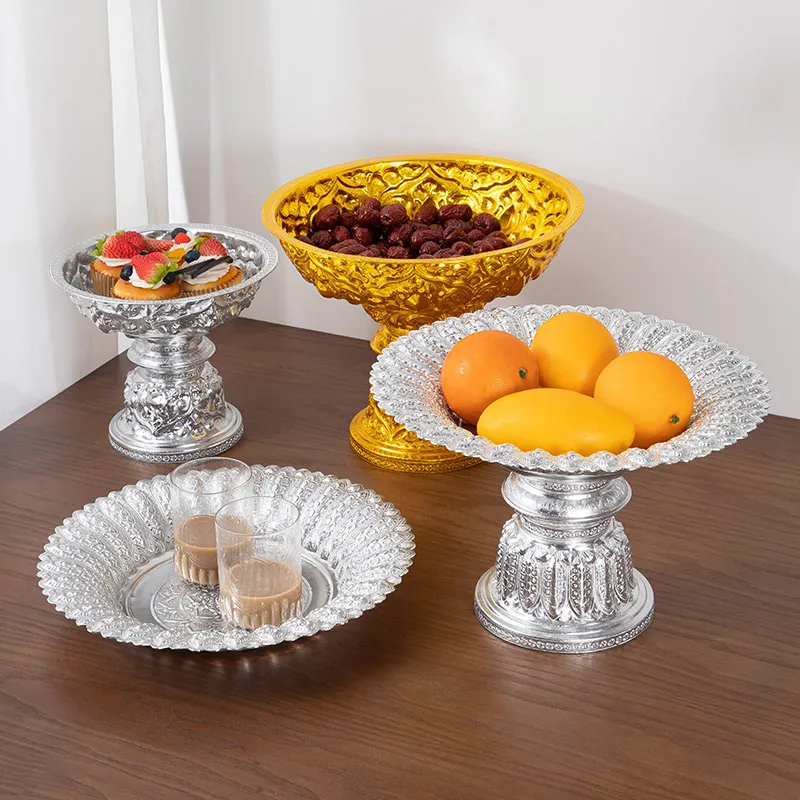 

Thailand imported God of Wealth for fruit plates, household offering Buddha fruit plates, creative dried fruit plates,