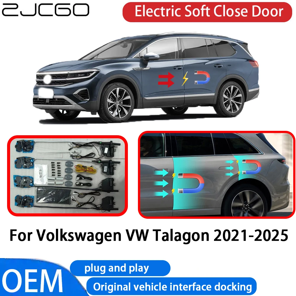 لفولكس واجن VW Talagon 2021-2025 سيارة أوتوماتيكية كهربائية لينة إغلاق الباب أقرب نظام OEM التوصيل والتشغيل إغلاق مريح