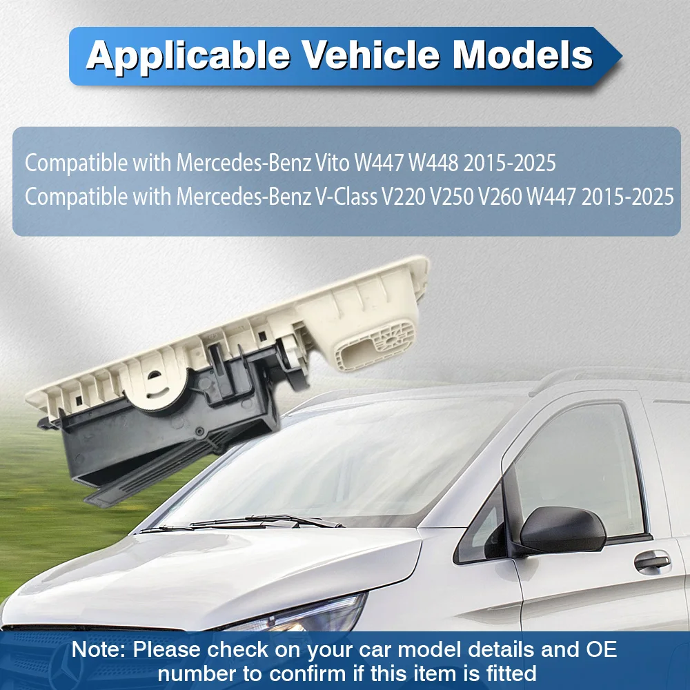 

Для Mercedes-Benz Vito W447 W448 2015-2025 A44783071001B88, Сборка вентиляционного отверстия кондиционера в крыше