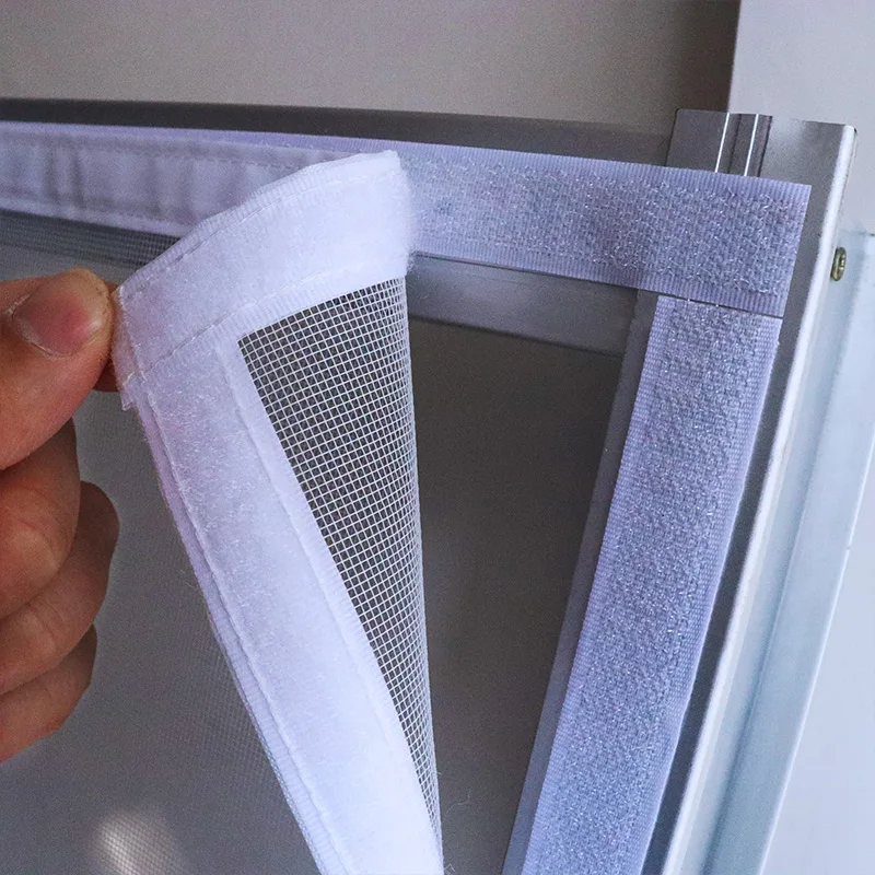 Mosquitera blanca para pantalla  ventana, malla para insectos, tamaño personalizado, gancho y bucle, tul, fibra  vidrio Invi