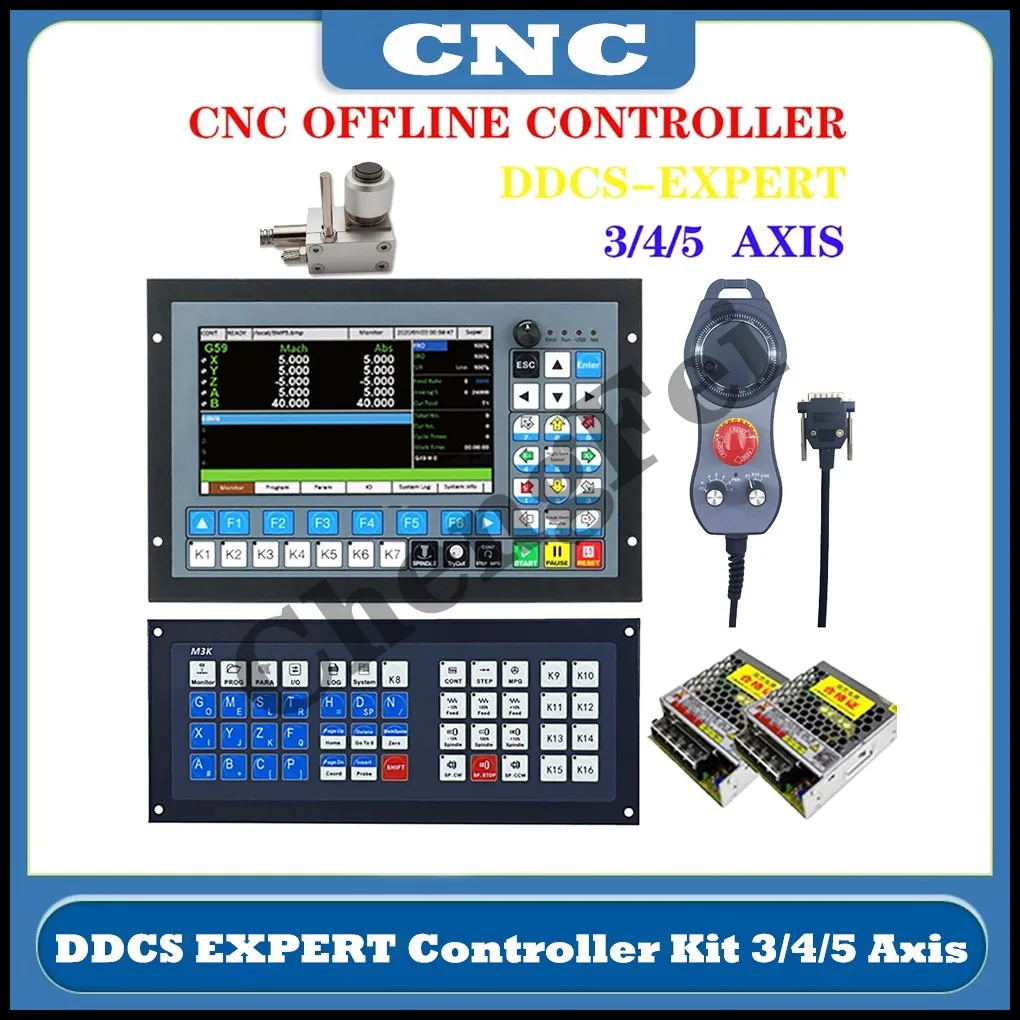 

HOT DDCS-EXPERT/M350 3/4/5 axis CNC offline controller kit M3K is used for machining and engraving to replace mach3 DDCSV3.1