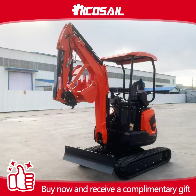 

Hot selling Nicooil OKW22U mini excavator with 2.2 tons and 2.5 tons, suitable for home gardens and giving New Year gifts