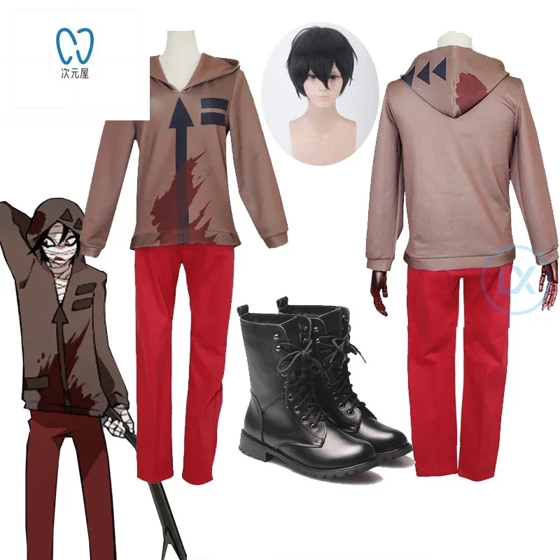 

Game Angels of Death Zack Isaac·Foster Cosplay Costume Isaac·Foster Hoodies Jackets Shoes Men's Sweatshirts Coat For Halloween