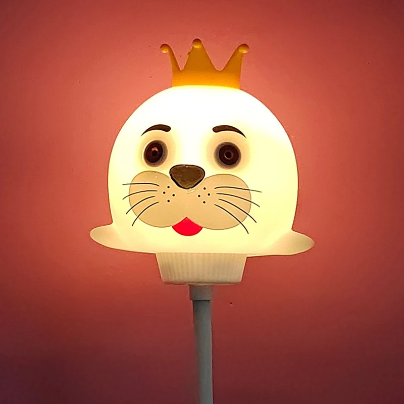 Cartoon Cute Sea Animals Voice Voice-activated Light USB Rechargeable Night Light LED Romantic Night Light Light-emitting Toys