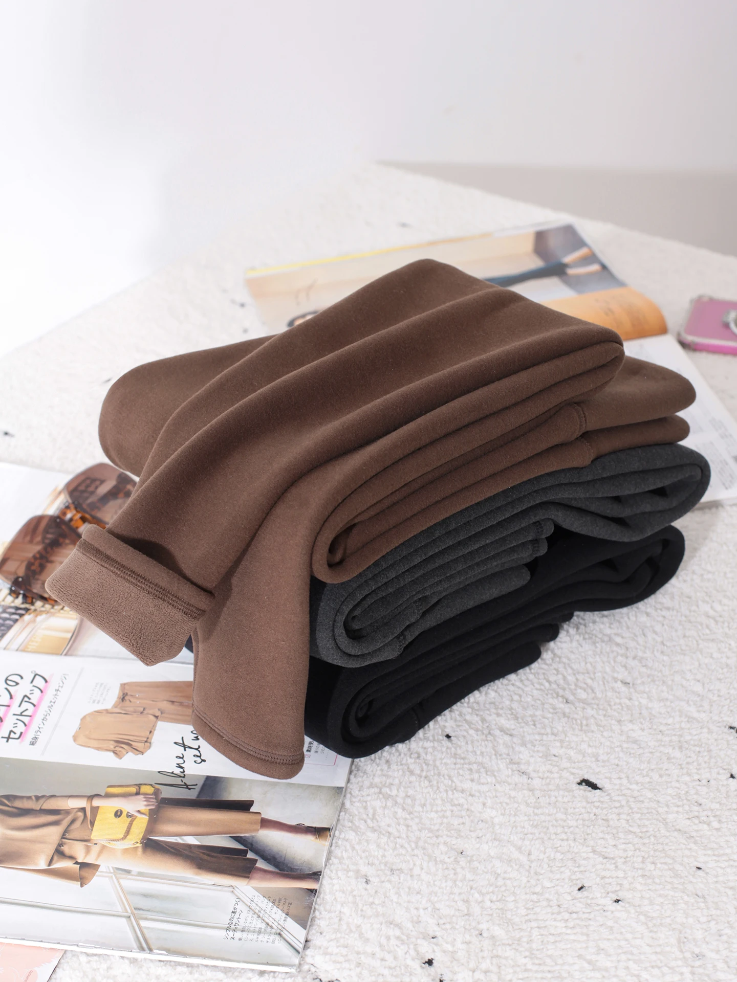 하이웨이스트 기모 겨울 요가 팬츠 여성 스포츠 타이츠 안감 울 실크 베이스 레이어 팬츠 롱 팬츠 캐주얼