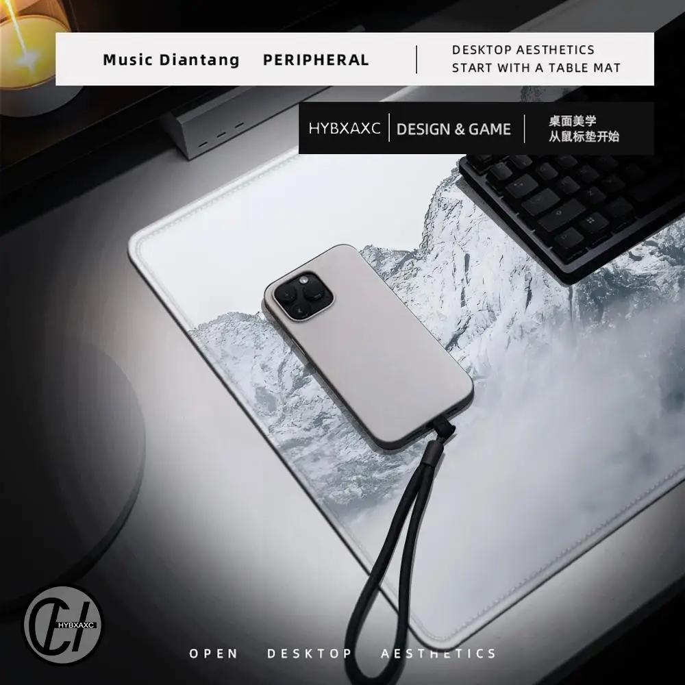 Mouse pad bonito hd mesa almofada estendida teclado de jogos tapetes grande 90x40cm xxl floresta pôr do sol gamer mousepad