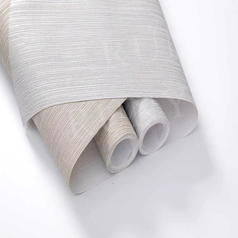 Fashion Design PVC Fireproof Waterproof Decorative Wall Cloth Seamless Design Wall Fabric Backed Hotel Wallcovering Wallpaper