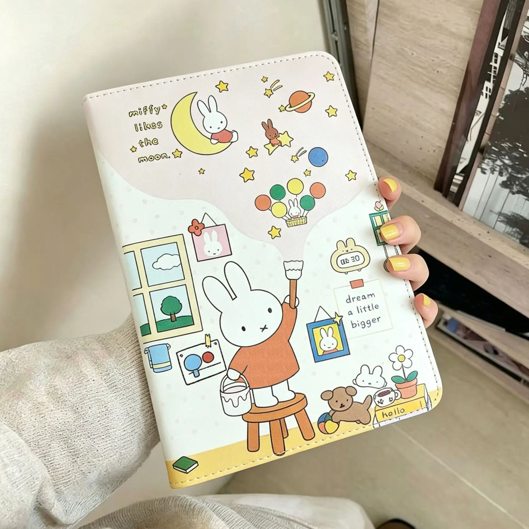 Cute Kawaii Miffy B6 Cartoon Illustration Notebook Journal Diary Planner Colored Pages School Supplies Student Stationery Gift view 4