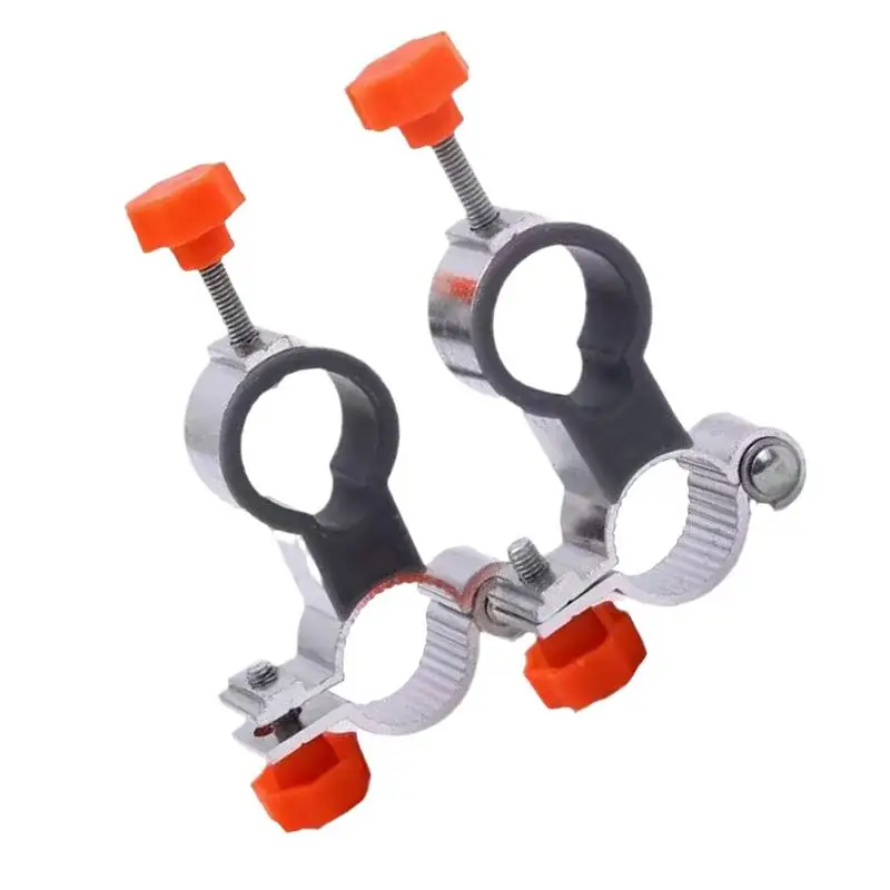 Chair Umbrella Holder Clamp 2pcs High Strength Aluminum Alloy Umbrella Clip Easy Installation Mount Clip with Adjustable Screw