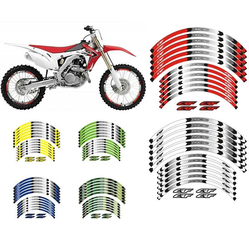 

21"18" Rim Motorcycle Accessories Wheels Stickers Decals Reflective Decorate Stripe Set For HONDA CRF450L CRF 450L 2019 2020