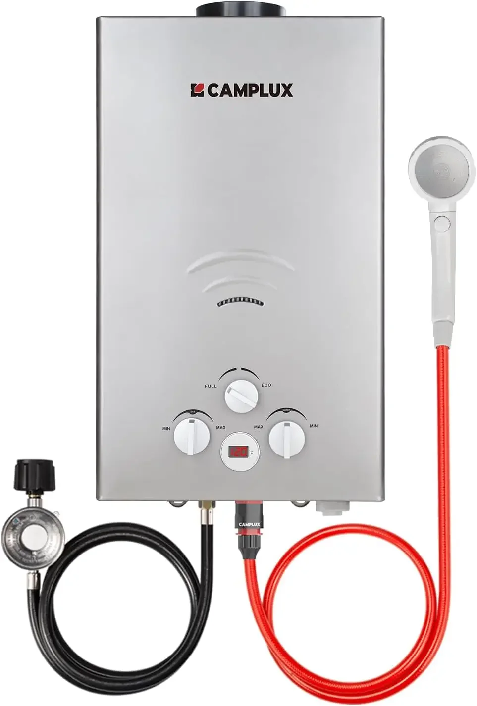 Tankless Water Heater Propane, 2.64GPM Portable Water Heater for Off Grid, Camping, Outdoor Shower, 68,000 BTU Portable