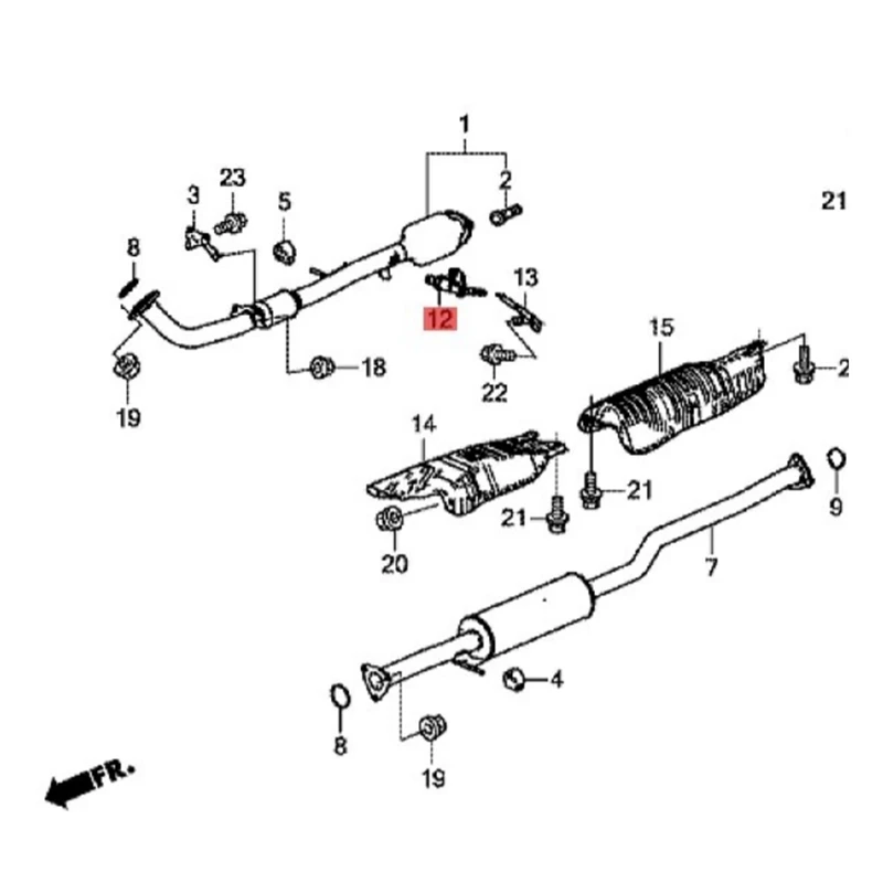 1Set Car Oxygen Sensor For Honda Accord 2.4L 2013-2017 36531-5A2-A01 36532-5A2-A01 Front Rear Sensor